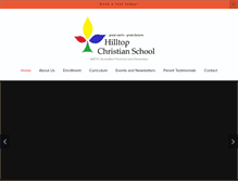 Tablet Screenshot of hilltopchristianschool.org